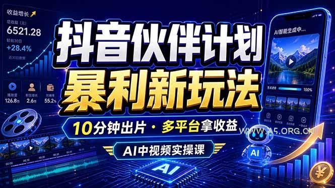 抖音伙伴计划最新玩法,无需配音剪辑,10分钟出一条原创视频,轻松日入三位数 - 小红泡 抖音伙伴计划最新玩法,无需配音剪辑,10分钟出一条原创视频,轻松日入三位数 - 小红泡