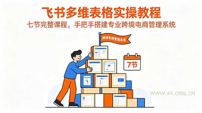 飞书多维表格实操教程,七节完整课程,手把手搭建专业跨境电商管理系统 - 小红泡 飞书多维表格实操教程,七节完整课程,手把手搭建专业跨境电商管理系统 - 小红泡
