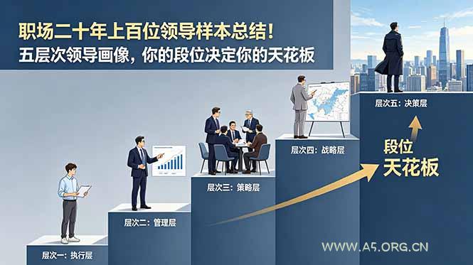 付费文章:职场二十年上百位领导样本总结!五层次领导画像,你的段位决定你的天花板-小红泡