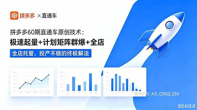 拼多多60期直通车原创技术:极速起量+计划矩阵群爆+全店托管,投产不稳的终极解法 - 小红泡 拼多多60期直通车原创技术:极速起量+计划矩阵群爆+全店托管,投产不稳的终极解法 - 小红泡