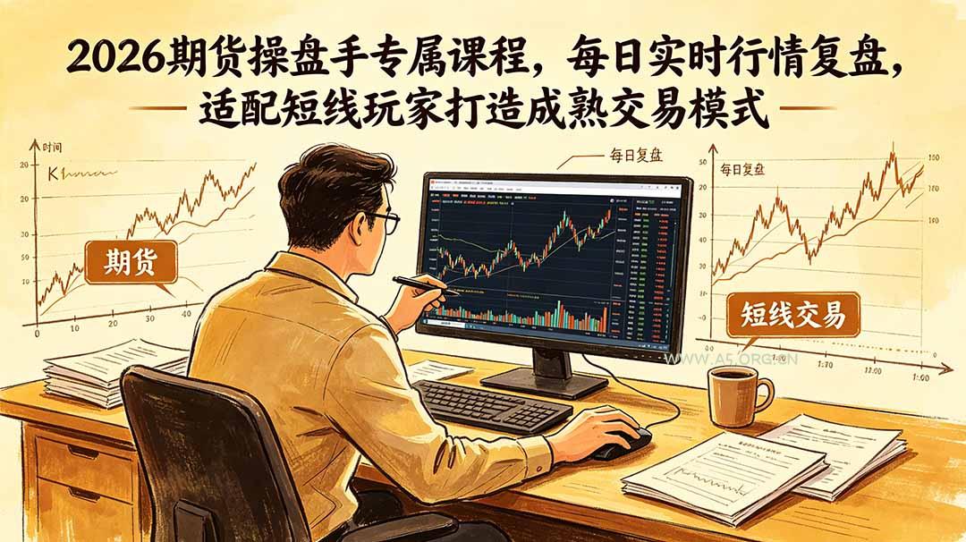 2026期货操盘手专属课程-更新6月，每日实时行情复盘，适配短线玩家打造成熟交易模式 - 小红泡