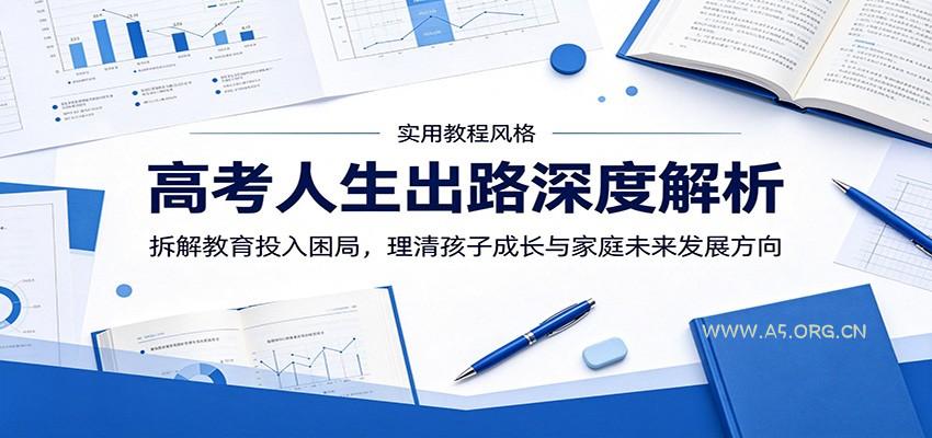 高考人生出路深度解析：拆解教育投入困局，理清孩子成长与家庭未来发展方向 - 小红泡