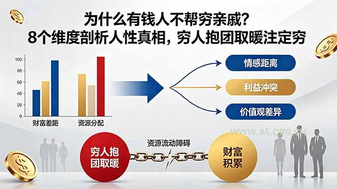 付费文章：为什么有钱人不帮穷亲戚？8个维度剖析人性真相，穷人抱团取暖注定穷 - 小红泡