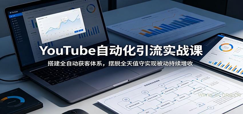 YouTube自动化引流实战课：搭建全自动获客体系，摆脱全天值守实现被动持续增收 - 小红泡