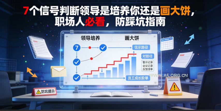 付费文章：7个信号判断领导是培养你还是画大饼，职场人必看，防踩坑指南