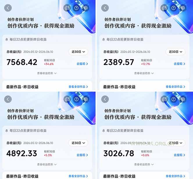 抖音伙伴计划最新暴利玩法，不用找素材和剪辑，10分钟出一条原创视频，轻松日入三位数 - 小红泡