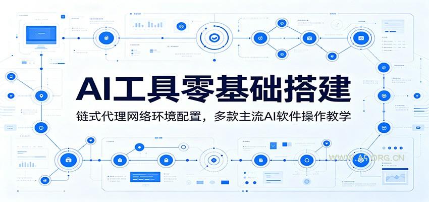 AI工具零基础搭建：链式代理网络环境配置，多款主流AI软件操作教学-小红泡
