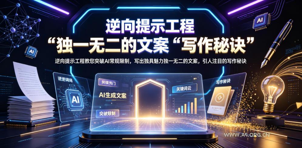 逆向提示工程教您突破AI常规限制,写出独具魅力独一无二的文案,引人注目的写作秘诀【原创双语字幕】 - 小红泡 逆向提示工程教您突破AI常规限制,写出独具魅力独一无二的文案,引人注目的写作秘诀【原创双语字幕】