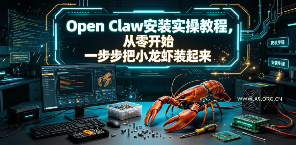 Open Claw安装实操教程,从零开始一步步一步步把小龙虾装起来 - 小红泡 Open Claw安装实操教程,从零开始一步步一步步把小龙虾装起来