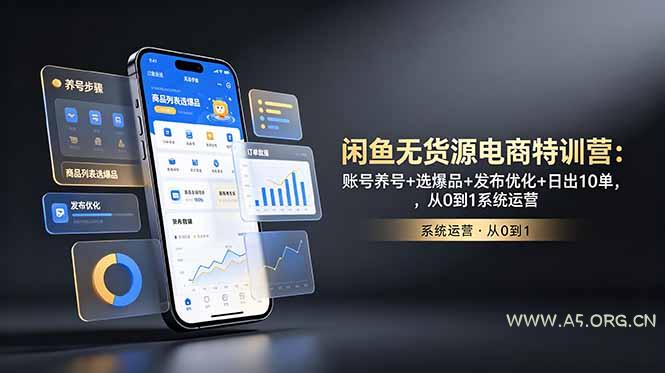 闲鱼无货源电商特训营:账号养号+选爆品+发布优化+日出10单,从0到1系统运营 - 小红泡 闲鱼无货源电商特训营:账号养号+选爆品+发布优化+日出10单,从0到1系统运营 - 小红泡