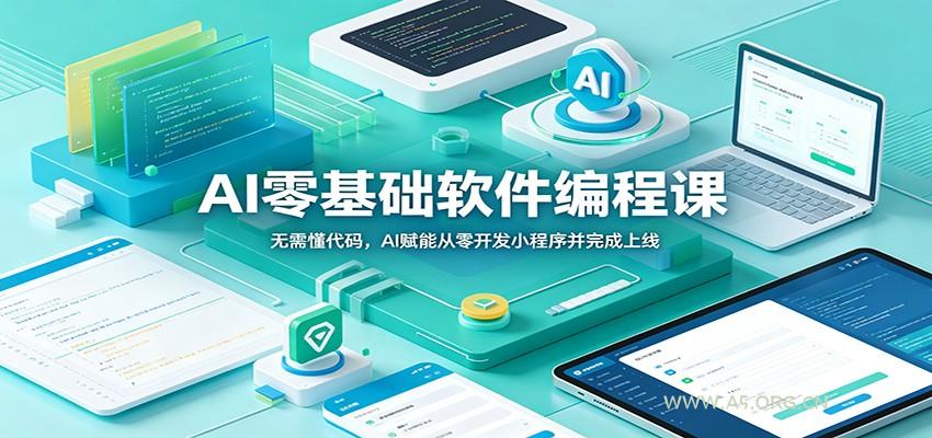 AI零基础软件编程课：无需懂代码，AI赋能从零开发小程序并完成上线 - 小红泡