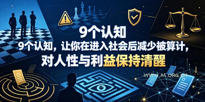 付费文章:9个认知,让你在进入社会后减少被算计,对人性与利益保持清醒 - 小红泡 付费文章:9个认知,让你在进入社会后减少被算计,对人性与利益保持清醒