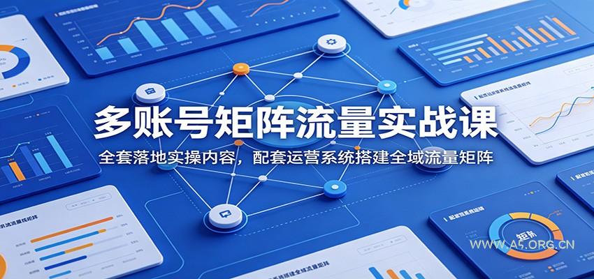 多账号矩阵流量实战课：全套落地实操内容，配套运营系统搭建全域流量矩阵 - 小红泡