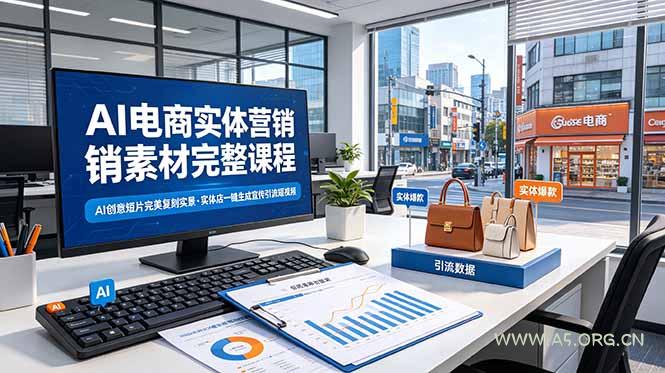 AI电商实体营销素材完整课程,AI创意短片完美复刻实景,实体店一键生成宣传引流短视频 - 小红泡 AI电商实体营销素材完整课程,AI创意短片完美复刻实景,实体店一键生成宣传引流短视频 - 小红泡