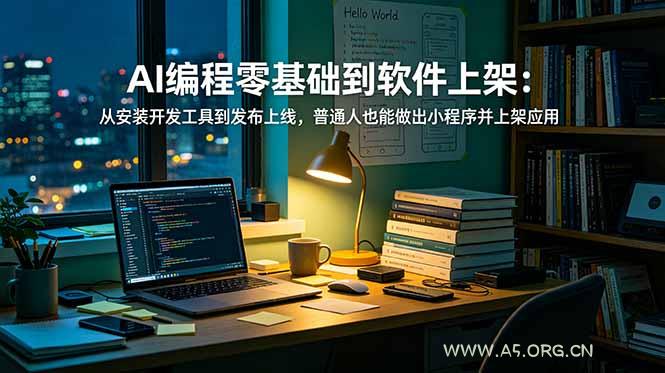 AI编程零基础到软件上架:从安装开发工具到发布上线,普通人也能做出小程序并上架应用商店 - 小红泡 AI编程零基础到软件上架:从安装开发工具到发布上线,普通人也能做出小程序并上架应用商店 - 小红泡