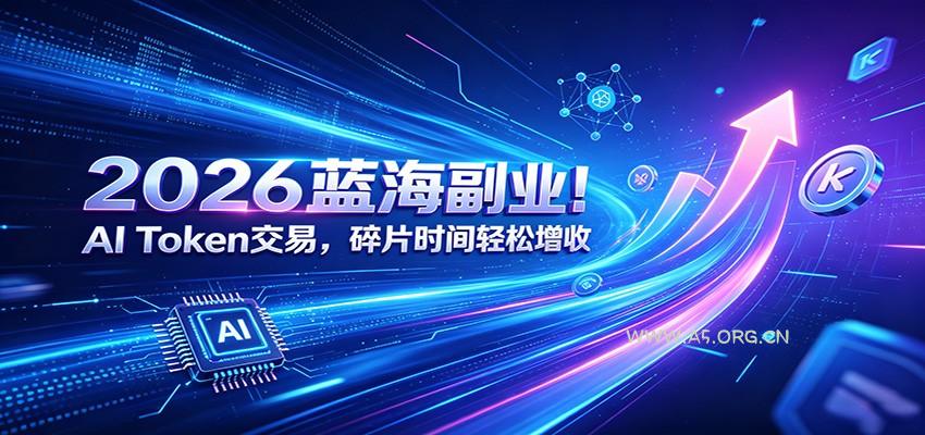 2026蓝海副业！AI Token交易，碎片时间轻松增收 - 小红泡