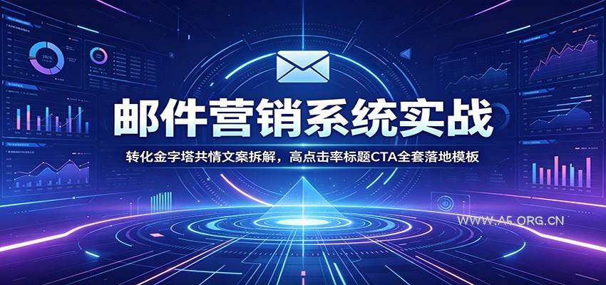 邮件营销系统实战：转化金字塔共情文案拆解，高点击率标题CTA全套落地模板 - 小红泡