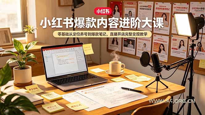 小红书爆款内容进阶大课,零基础从定位养号到爆款笔记,直播开店完整变现教学 - 小红泡 小红书爆款内容进阶大课,零基础从定位养号到爆款笔记,直播开店完整变现教学 - 小红泡