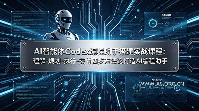 AI智能体Codex编程助手搭建实战课程：理解-规划-执行-交付四步方法论打造AI编程助手 - 小红泡
