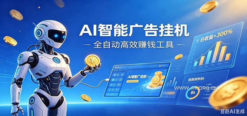 AI智能广告挂机，小白轻松上手，在家自动赚收益 - 小红泡