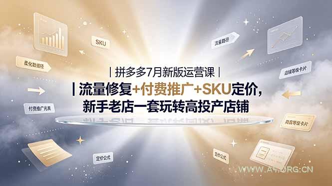 2026拼多多掘金运营私教大课-7月,流量推广定价申诉全覆盖,一套打法稳定店铺长期出单 - 小红泡 2026拼多多掘金运营私教大课-7月,流量推广定价申诉全覆盖,一套打法稳定店铺长期出单 - 小红泡