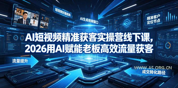 AI短视频精准获客实操营6月10-14号线下课,2026用AI赋能老板高效流量获客 - 小红泡 AI短视频精准获客实操营6月10-14号线下课,2026用AI赋能老板高效流量获客
