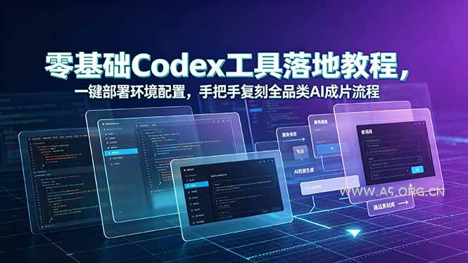 零基础Codex工具落地教程,一键部署环境配置,手把手复刻全品类AI成片流程 - 小红泡 零基础Codex工具落地教程,一键部署环境配置,手把手复刻全品类AI成片流程 - 小红泡