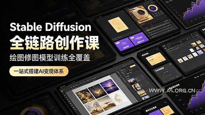 Stable Diffusion全链路创作课,绘图修图模型训练全覆盖,一站式搭建AI变现体系 - 小红泡 Stable Diffusion全链路创作课,绘图修图模型训练全覆盖,一站式搭建AI变现体系 - 小红泡