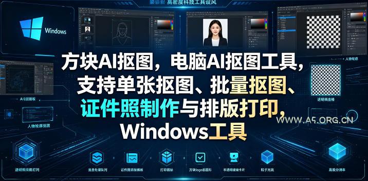 方块AI抠图,电脑AI抠图工具,支持单张抠图、批量抠图、证件照制作与排版打印,Windows工具 - 小红泡 方块AI抠图,电脑AI抠图工具,支持单张抠图、批量抠图、证件照制作与排版打印,Windows工具