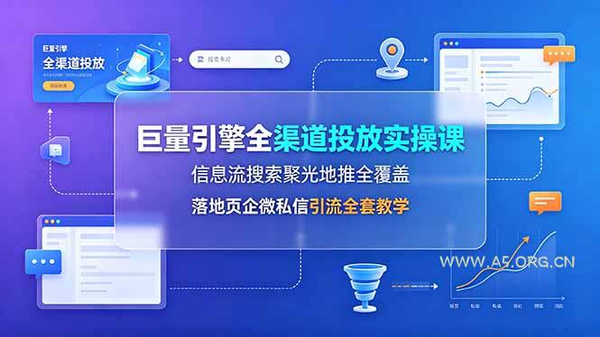 巨量引擎全渠道投放实操课,信息流搜索聚光地推全覆盖,落地页企微私信引流全套教学 - 小红泡 巨量引擎全渠道投放实操课,信息流搜索聚光地推全覆盖,落地页企微私信引流全套教学 - 小红泡