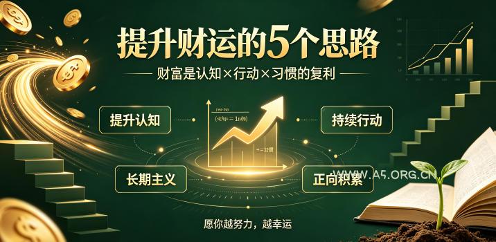 付费文章：提升财运的5个思路&mdash;&mdash;财富是认知x行动x习惯的复利，愿你越努力，越幸运