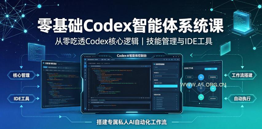 零基础Codex智能体系统课|从零吃透Codex核心逻辑、技能管理与IDE工具,搭建专属私人AI自动化工作流 - 小红泡 零基础Codex智能体系统课|从零吃透Codex核心逻辑、技能管理与IDE工具,搭建专属私人AI自动化工作流