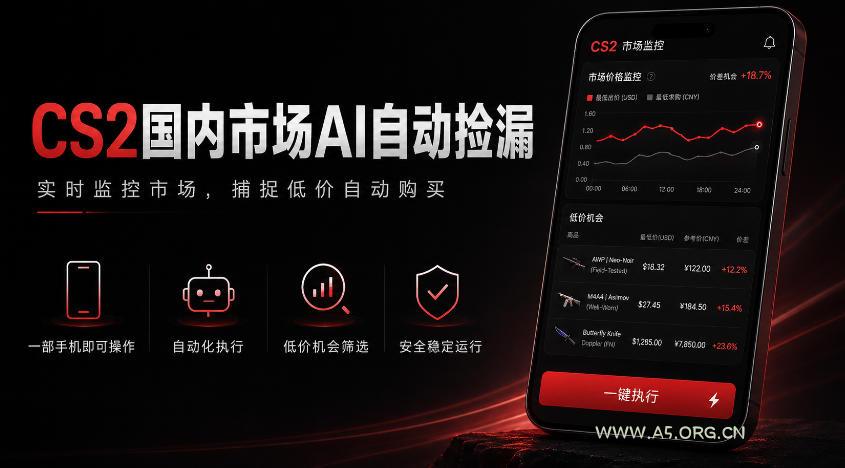 游戏市场AI自动监控,实时检测差价捡漏,简单轻松,日入300+【揭秘】 - 小红泡 游戏市场AI自动监控,实时检测差价捡漏,简单轻松,日入300+【揭秘】