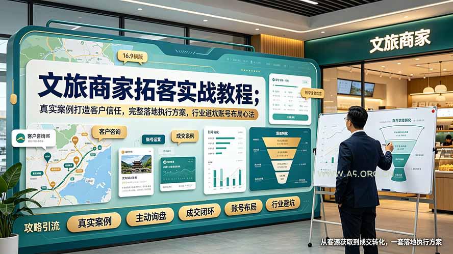 文旅商家拓客实战教程;真实案例打造客户信任,完整落地执行方案,行业避坑账号布局心法 - 小红泡 文旅商家拓客实战教程;真实案例打造客户信任,完整落地执行方案,行业避坑账号布局心法 - 小红泡
