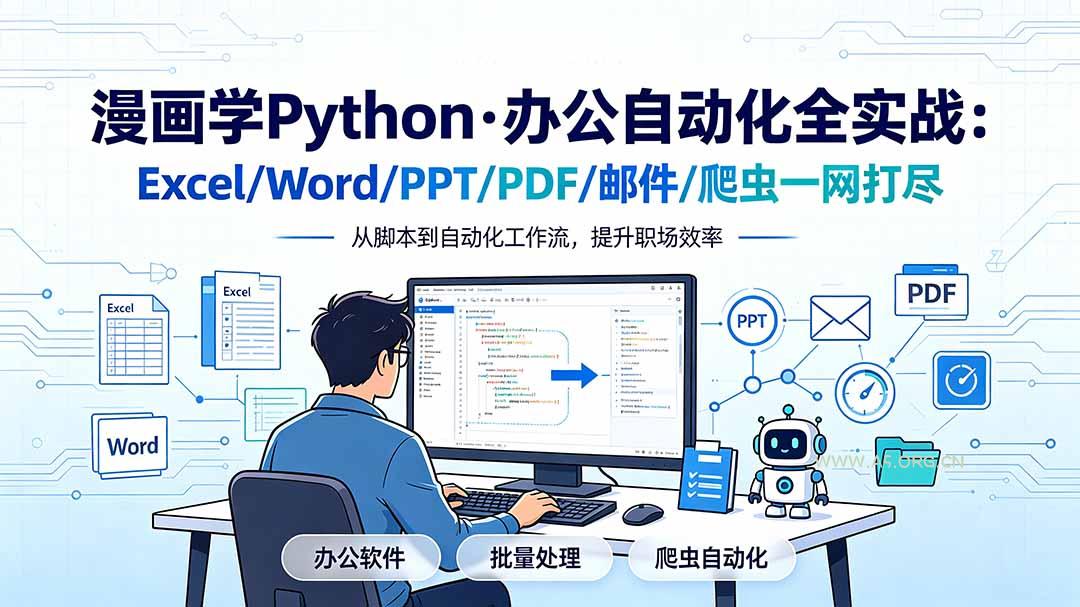 漫画学Python·办公自动化全实战:Excel/Word/PPT/PDF/邮件/爬虫一网打尽 - 小红泡 漫画学Python·办公自动化全实战:Excel/Word/PPT/PDF/邮件/爬虫一网打尽 - 小红泡