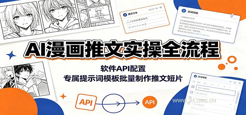 AI漫画推文实操全流程：软件API配置，专属提示词模板批量制作推文短片 - 小红泡