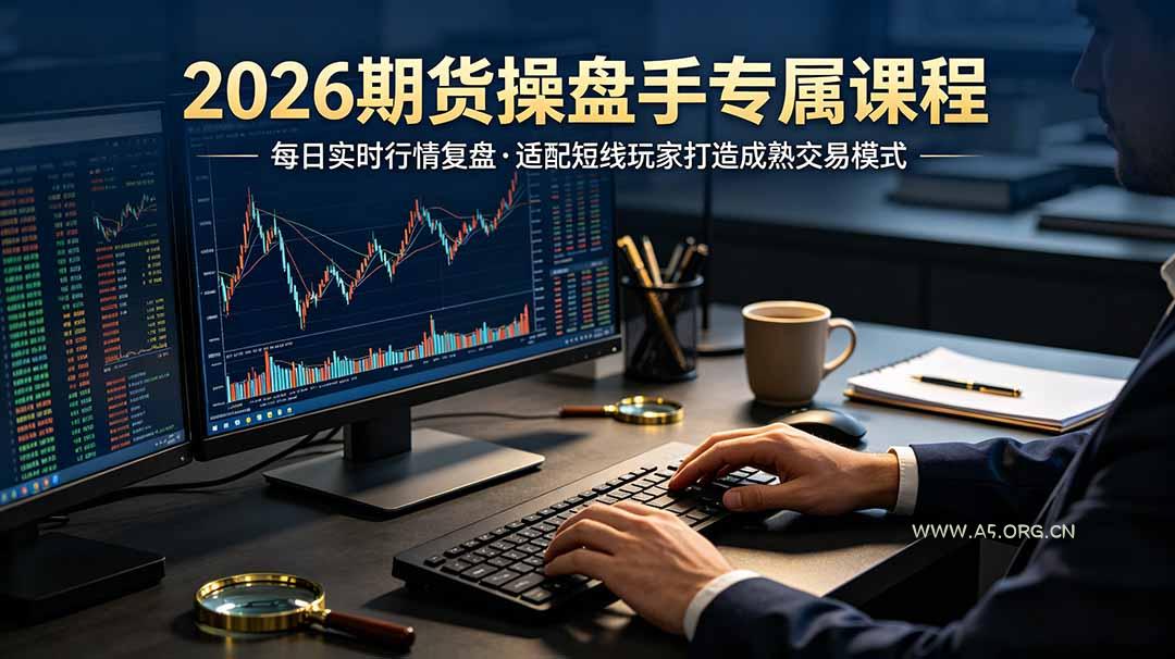 2026期货操盘手专属课程-更新7月11，每日实时行情复盘，适配短线玩家打造成熟交易模式 - 小红泡