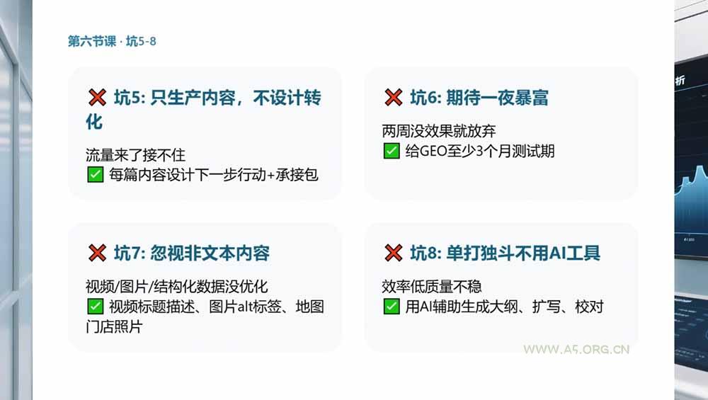 2026GEO搜索优化实战课：AI收录规则拆解｜六步增长落地法｜企业流量暴涨全套实操教程 - 小红泡