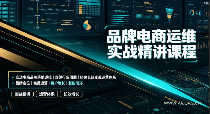品牌电商运维实战精讲课程|吃透电商品牌落地逻辑、穿越行业周期、搭建长效变现运营体系 - 小红泡 品牌电商运维实战精讲课程|吃透电商品牌落地逻辑、穿越行业周期、搭建长效变现运营体系