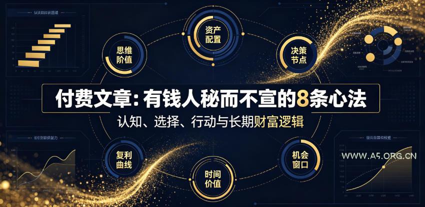 付费文章：有钱人秘而不宣的8条心法
