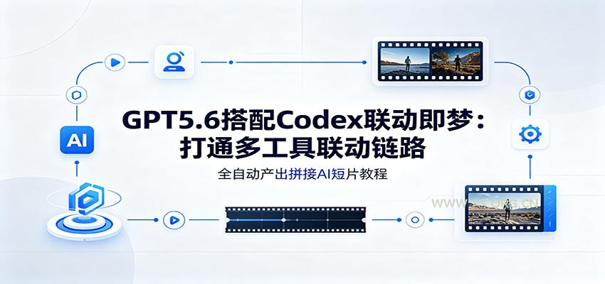 GPT5.6搭配Codex联动即梦：打通多工具联动链路，全自动产出拼接AI短片教程 - 小红泡