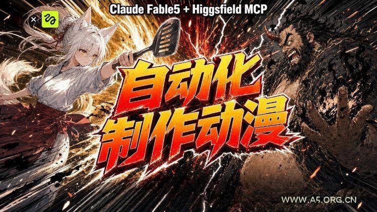 AI自动化动漫制作!Claude Fable 5接入Higgsfield MCP,直接生成完整创意内容 - 小红泡 AI自动化动漫制作!Claude Fable 5接入Higgsfield MCP,直接生成完整创意内容
