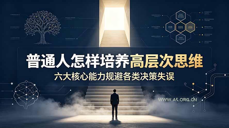 付费文章：普通人怎样培养高层次思维，六大核心能力规避各类决策失误 - 小红泡