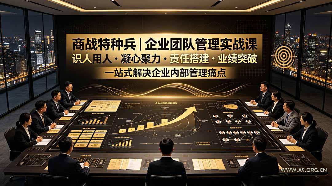 商战特种兵｜企业团队管理实战课：识人用人｜凝心聚力｜责任搭建｜业绩突破，一站式解决企业内部管理痛点 - 小红泡