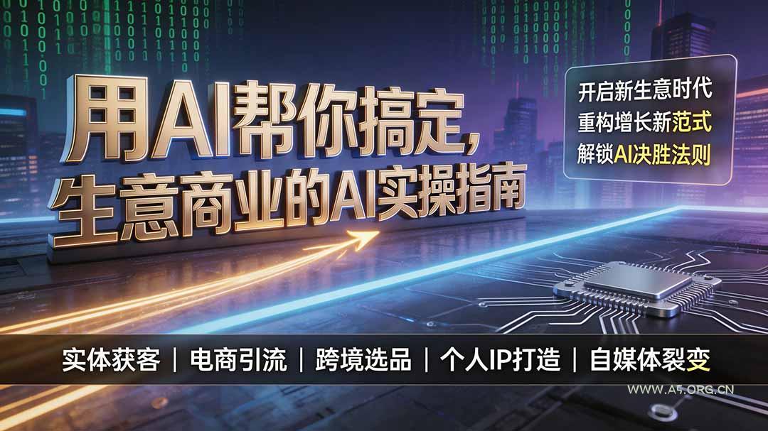用AI帮你搞定，生意商业的AI实操指南，开启新生意时代，重构增长新范式，解锁AI时代决胜法则 - 小红泡