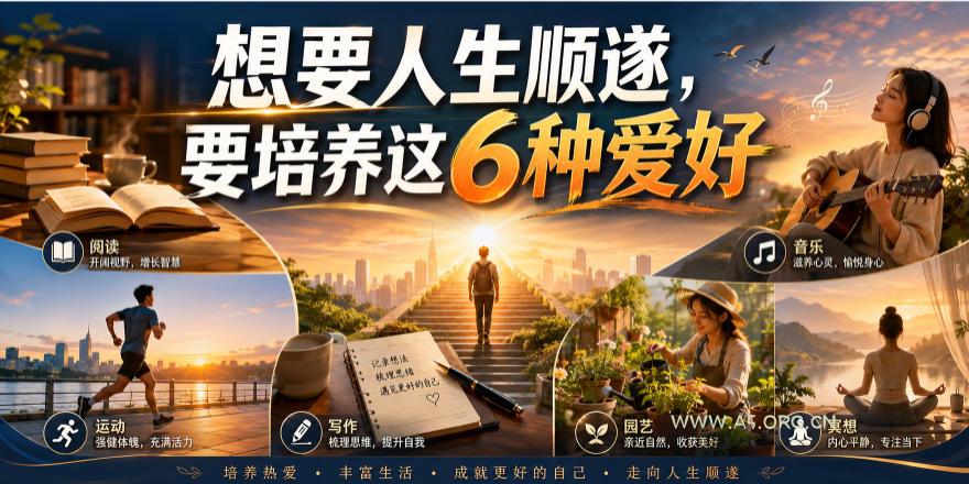 公众号付费文章：想要人生顺遂，要培养这6种爱好