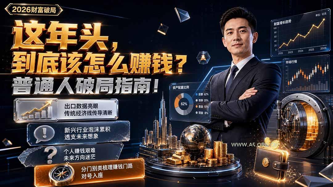 付费文章：这年头，到底该怎么赚钱？普通人破局指南！ - 小红泡