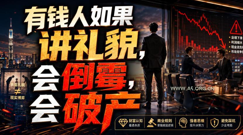 付费文章:有钱人如果讲礼貌,会倒霉,会破产 - 小红泡 付费文章:有钱人如果讲礼貌,会倒霉,会破产