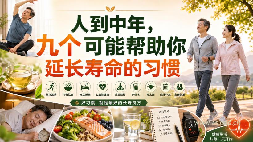 付费文章:人到中年,九个可能帮助你延长寿命的习惯 - 小红泡 付费文章:人到中年,九个可能帮助你延长寿命的习惯