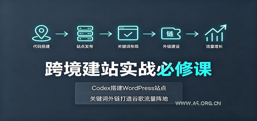 跨境建站实战必修课：Codex搭建WordPress站点，关键词外链打造谷歌流量阵地 - 小红泡